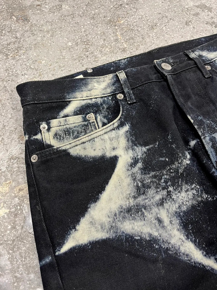 SS2023 Dries Van Noten Tie Dye Black Pants (M/L) 2