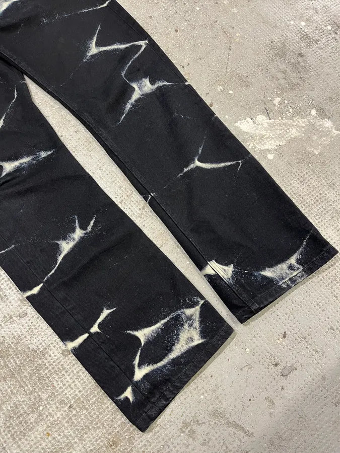 SS2023 Dries Van Noten Tie Dye Black Pants (M/L) 3