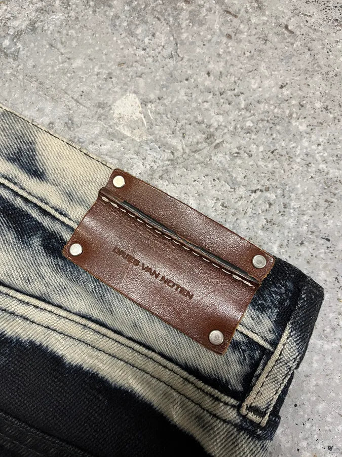 SS2023 Dries Van Noten Tie Dye Black Pants (M/L) 4