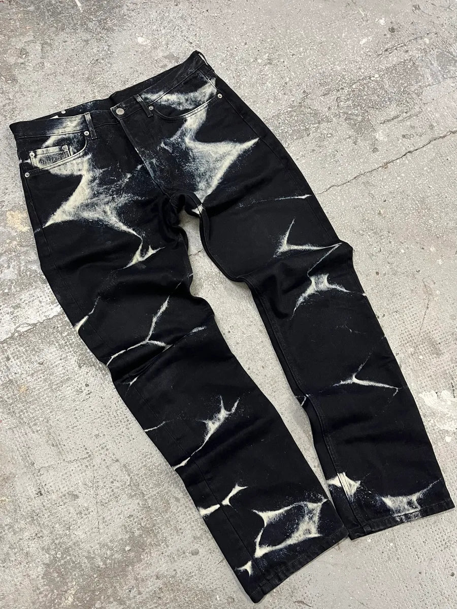 SS2023 Dries Van Noten Tie Dye Black Pants (M/L) 6