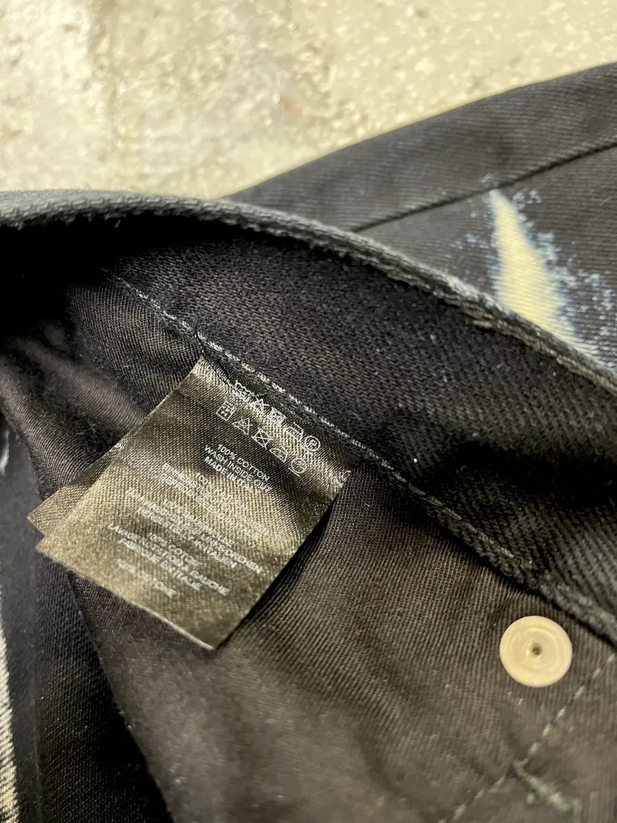 SS2023 Dries Van Noten Tie Dye Black Pants (M/L) 9