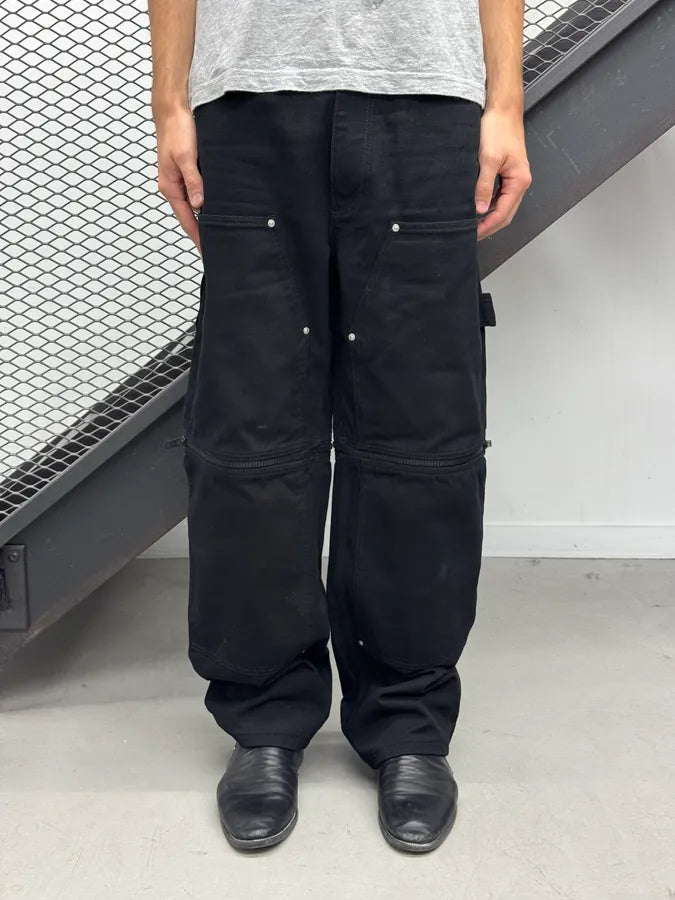 SS2023 Givenchy Black Zip Carpenter Pants by Matthew Williams EiXGbWY 1