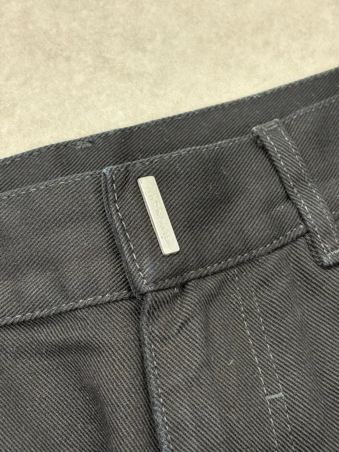 SS2023 Givenchy Black Zip Carpenter Pants by Matthew Williams EiXGbWY 9