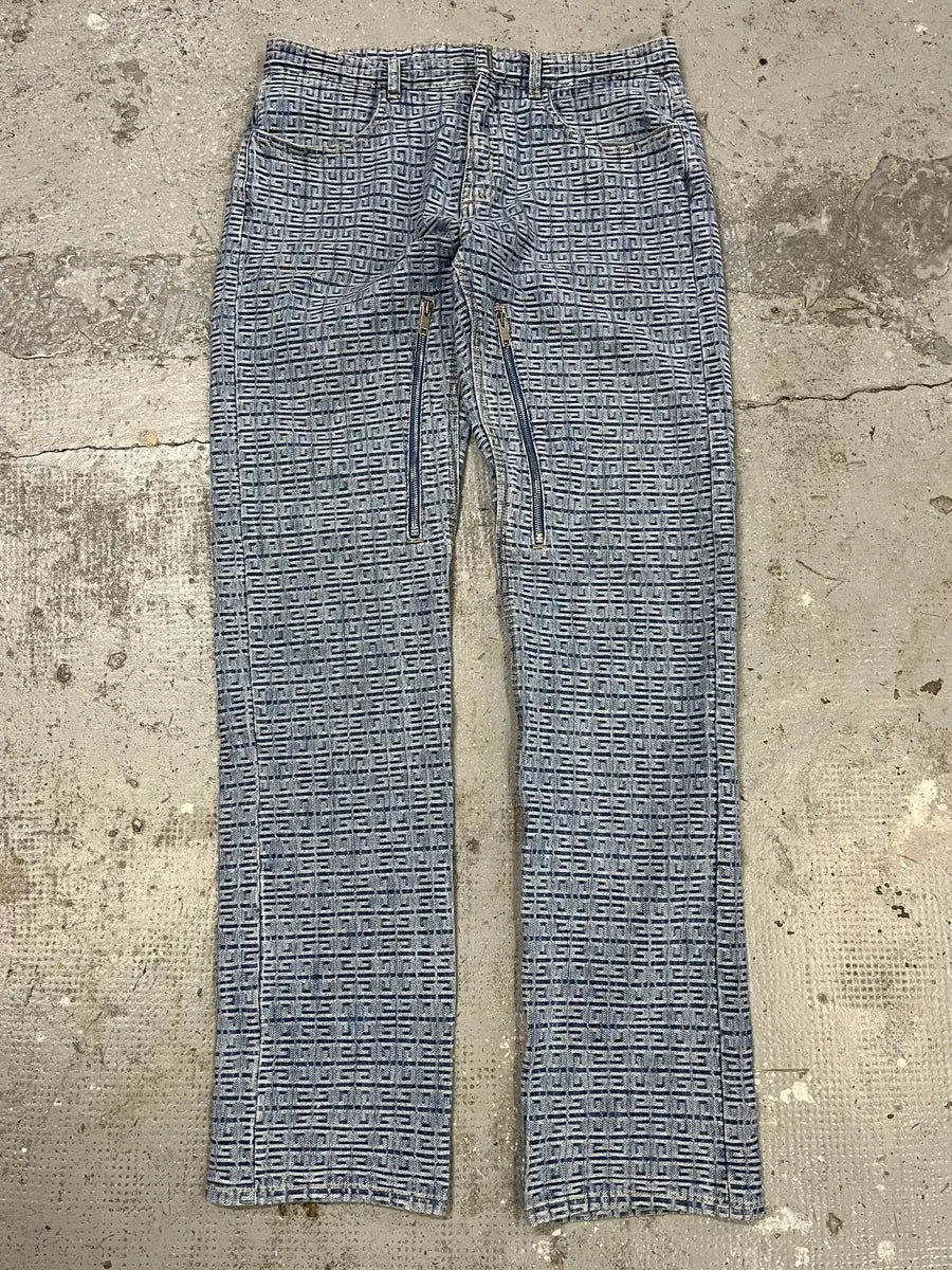 SS2023 Givenchy Blue Logo Denim Jeans yVlzGWJ 0