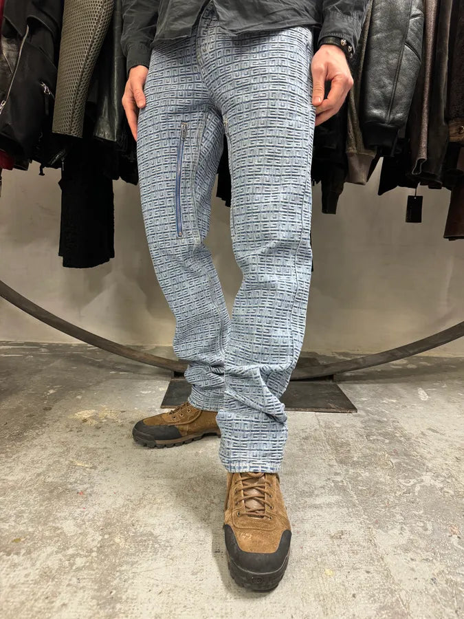 SS2023 Givenchy Blue Logo Denim Jeans yVlzGWJ 1