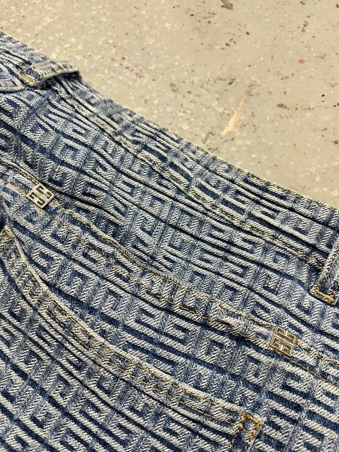 SS2023 Givenchy Blue Logo Denim Jeans yVlzGWJ 10