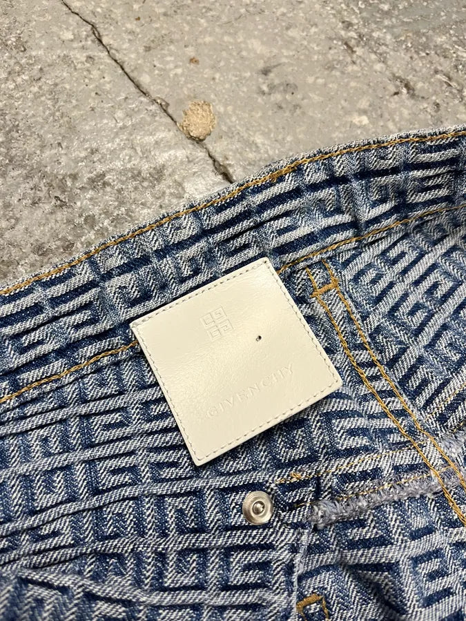SS2023 Givenchy Blue Logo Denim Jeans yVlzGWJ 11