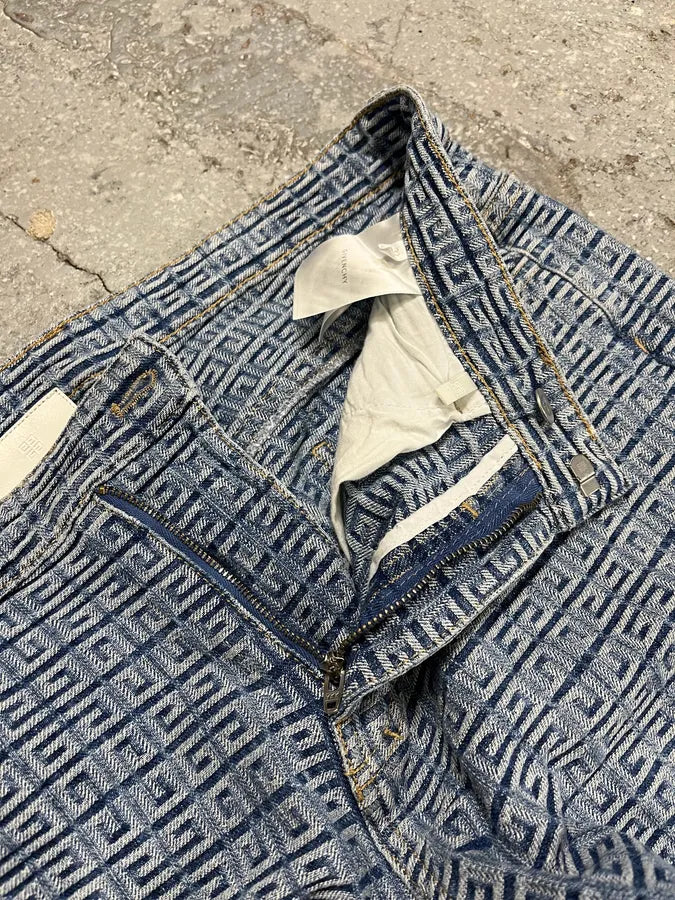 SS2023 Givenchy Blue Logo Denim Jeans yVlzGWJ 13