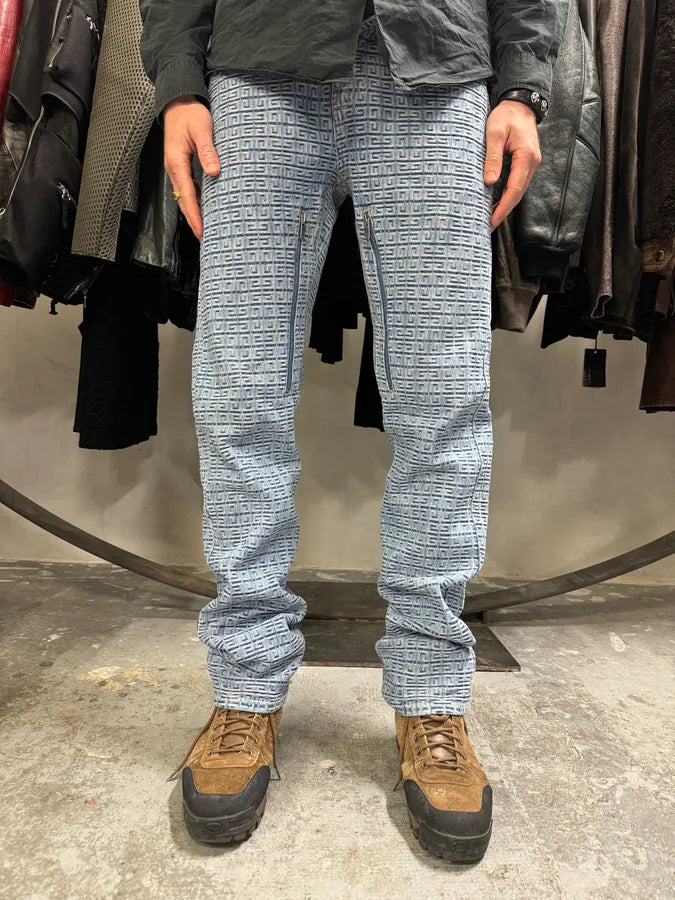SS2023 Givenchy Blue Logo Denim Jeans yVlzGWJ 2
