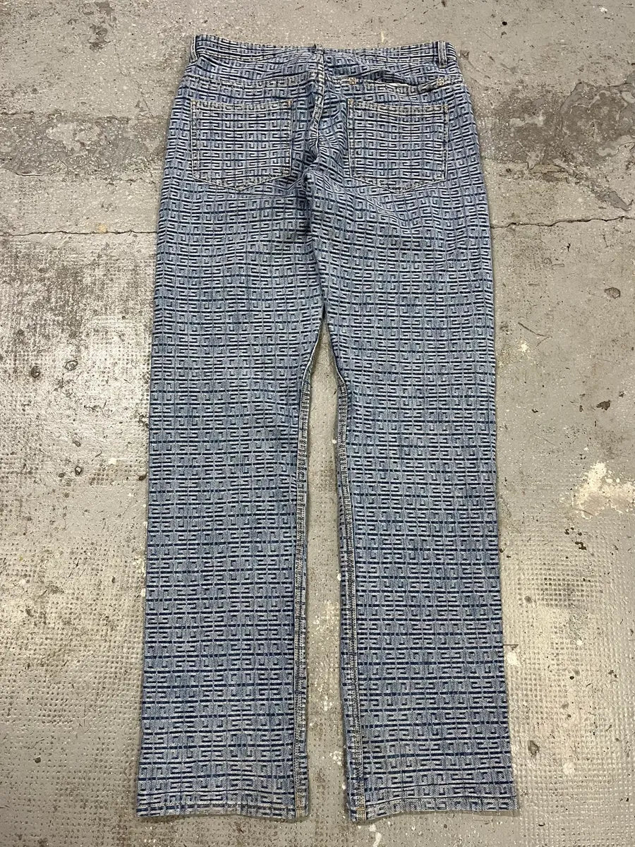 SS2023 Givenchy Blue Logo Denim Jeans yVlzGWJ 5