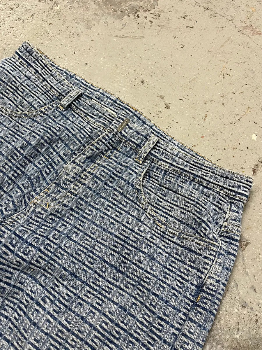 SS2023 Givenchy Blue Logo Denim Jeans yVlzGWJ 8