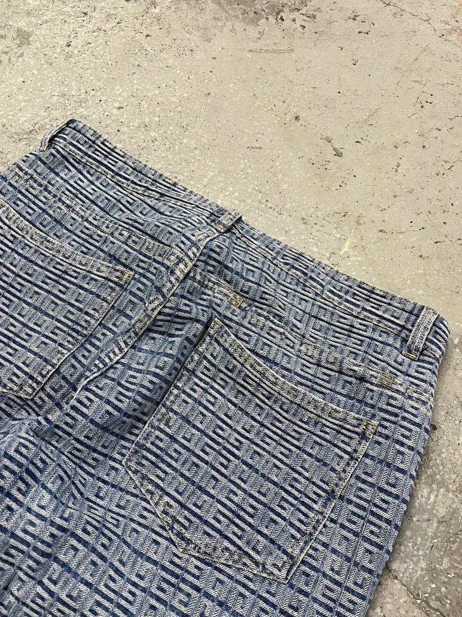 SS2023 Givenchy Blue Logo Denim Jeans yVlzGWJ 9