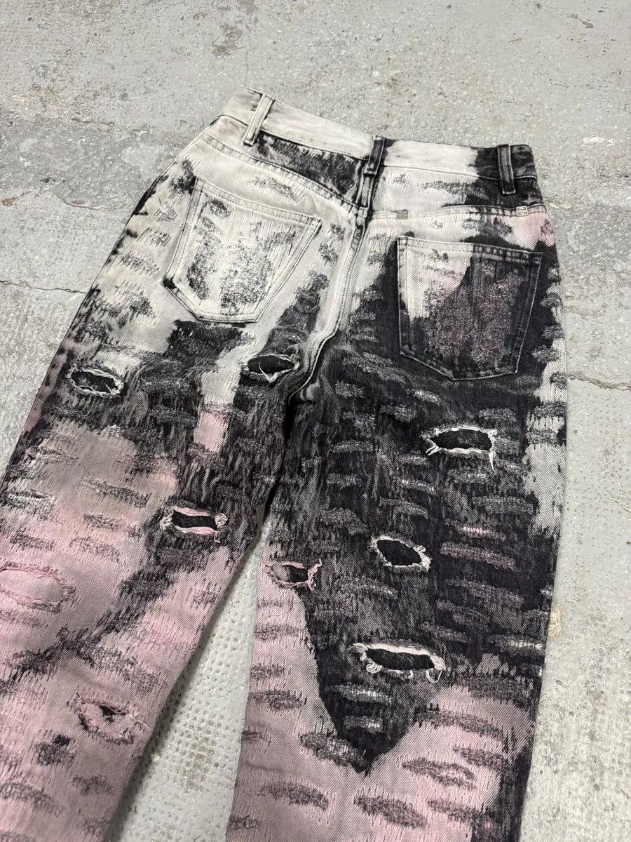 SS2023 Givenchy Cotton Italian Distressed Denim Jeans pRuaXgH 3