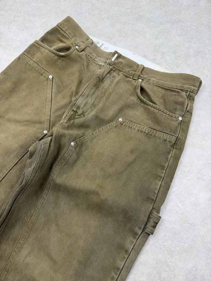 SS2023 Givenchy Green Carpenter Jeans by Matthew Williams qyrepsi 12