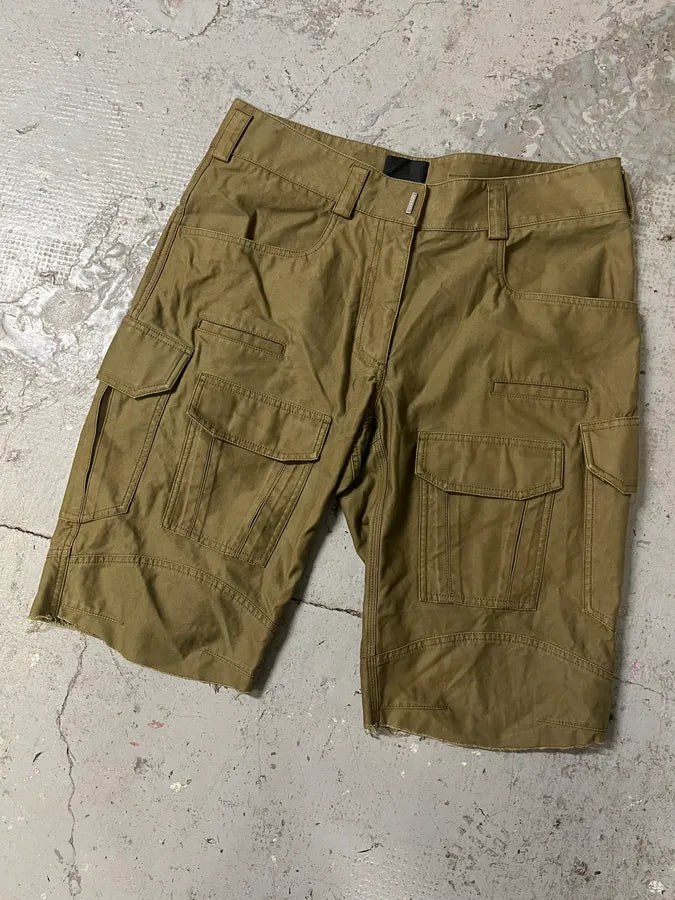 SS2023 Givenchy Olive Cargo Bermuda Shorts (L) qTfVBGW 4