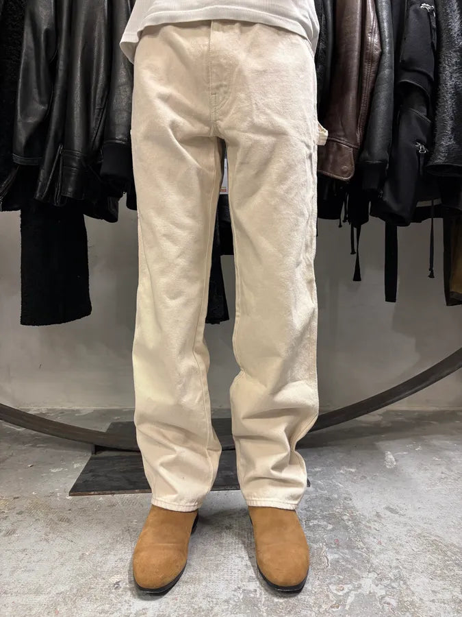 SS2023 Maison Margiela Beige Carpenter Signature Pants alyJkHK 0