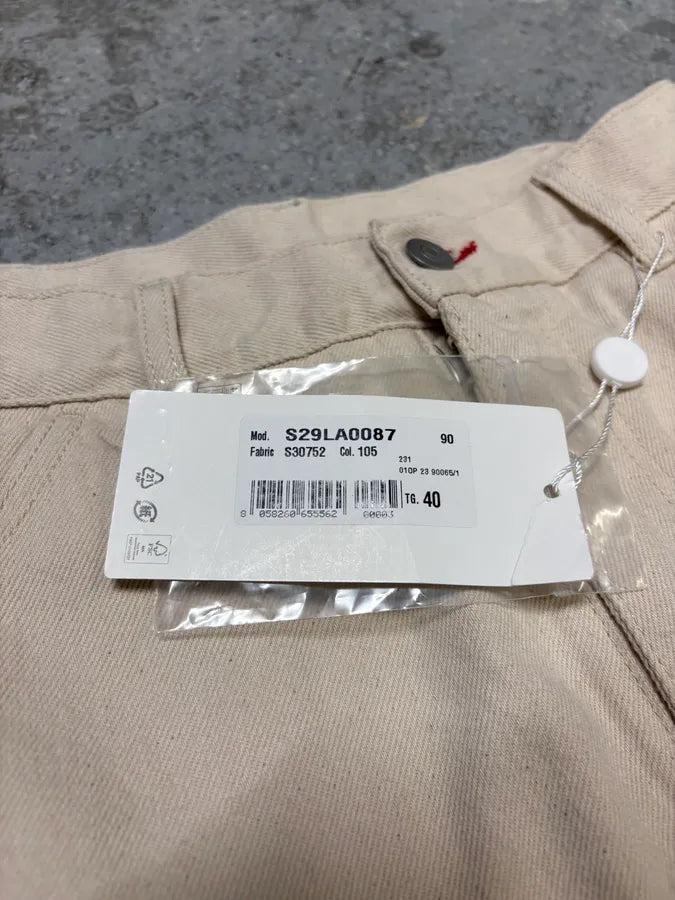 SS2023 Maison Margiela Beige Carpenter Signature Pants alyJkHK 11