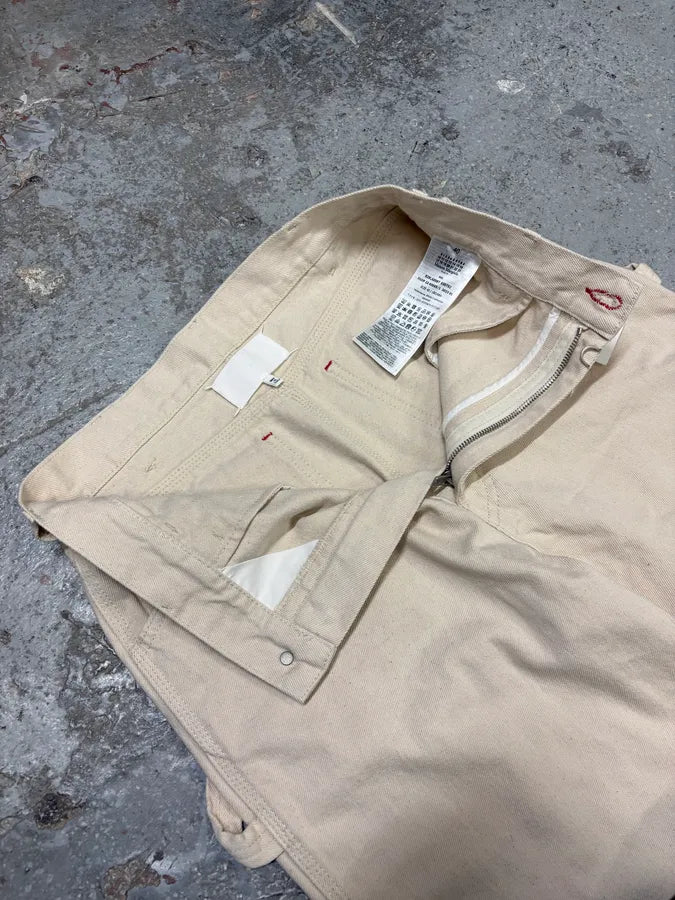 SS2023 Maison Margiela Beige Carpenter Signature Pants alyJkHK 7