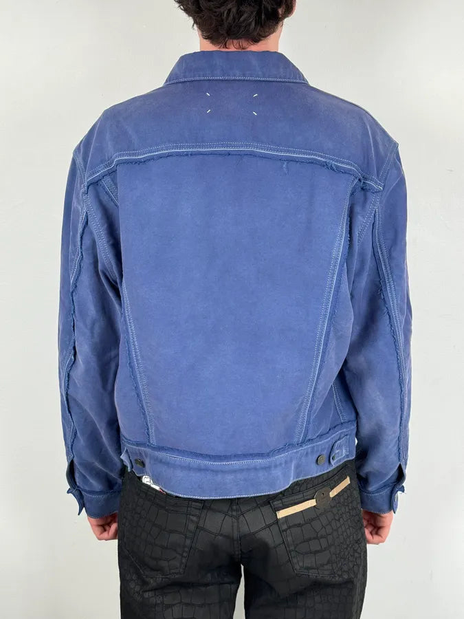 SS2023 Maison Margiela Blue Worker Trucker Jacket hJIQqts 2