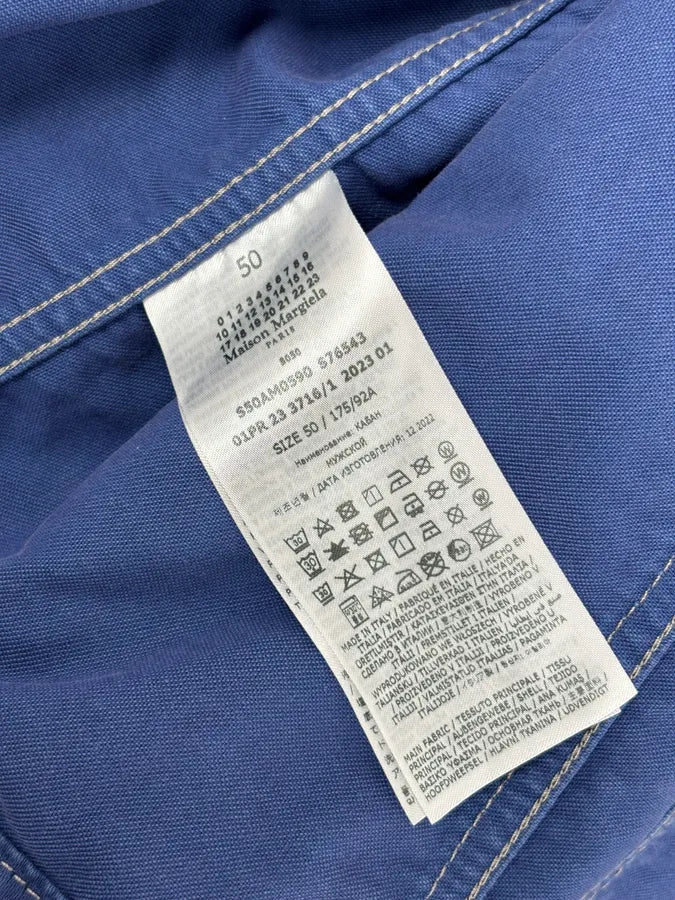 SS2023 Maison Margiela Blue Worker Trucker Jacket hJIQqts 14