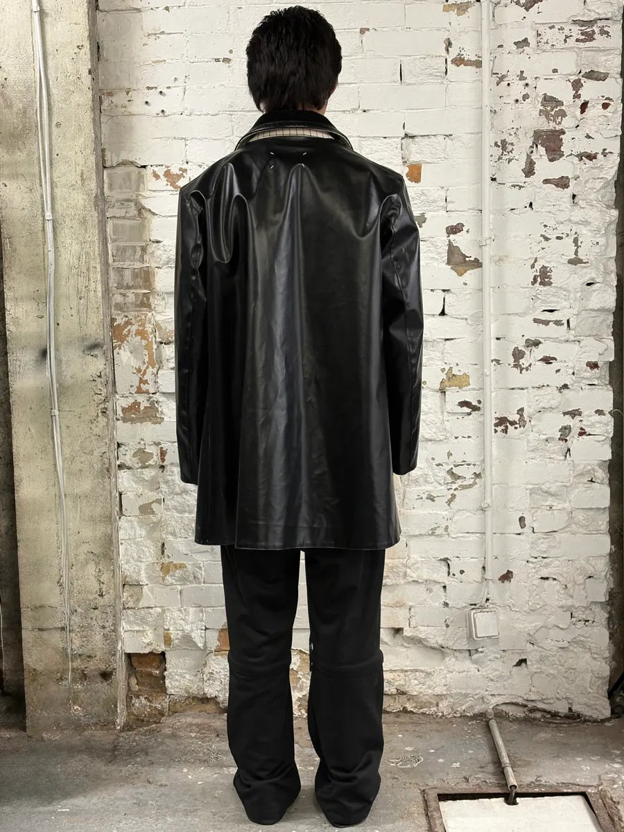SS2023 Maison Margiela Coated Black Trench Jacket RmRiSAm 2