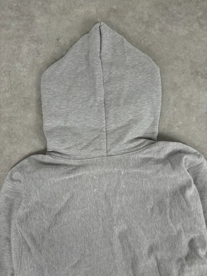 SS2023 Maison Margiela Grey Signature Zip-up Hoodie yKusDrw 6