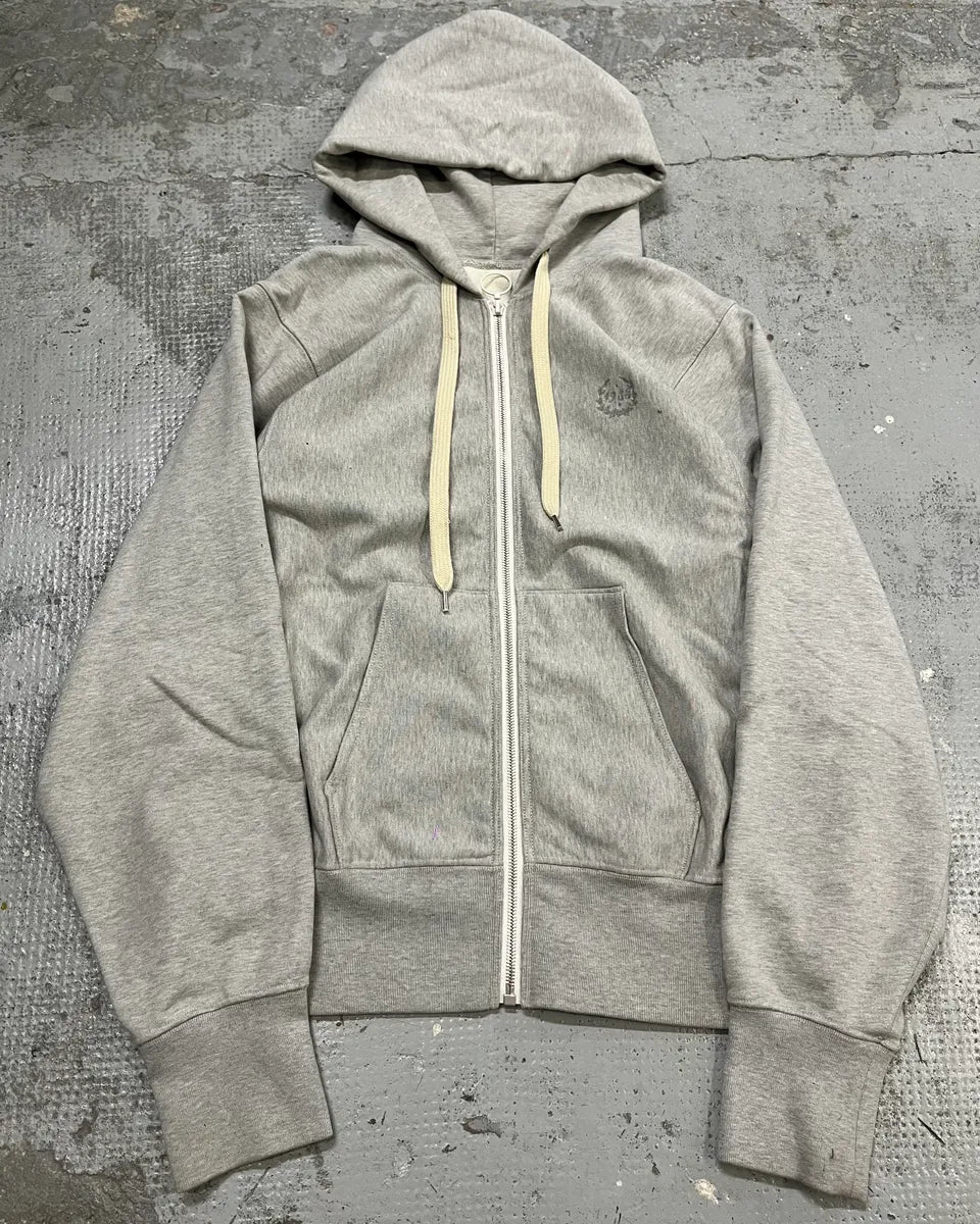 SS2023 Maison Margiela Grey Signature Zip-up Hoodie fEhtWUo 0