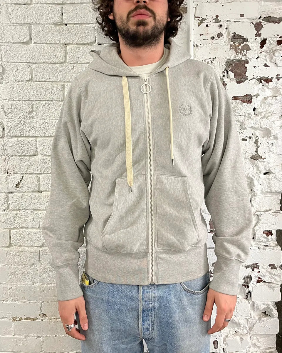 SS2023 Maison Margiela Grey Signature Zip-up Hoodie fEhtWUo 2