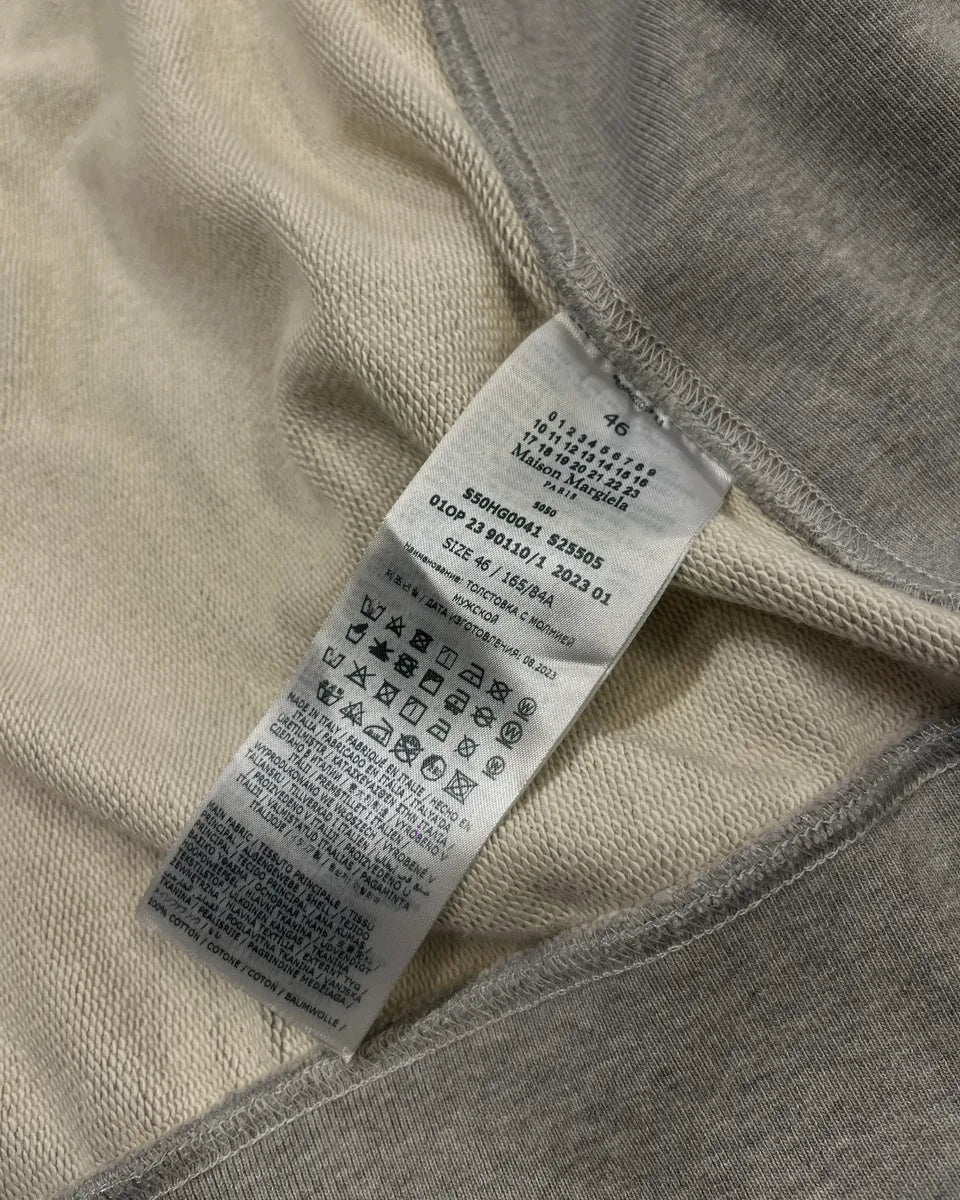 SS2023 Maison Margiela Grey Signature Zip-up Hoodie fEhtWUo 9