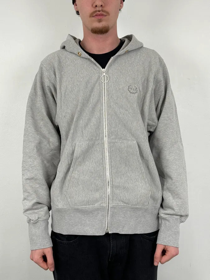 SS2023 Maison Margiela Grey Signature Zip-up Hoodie yKusDrw 1