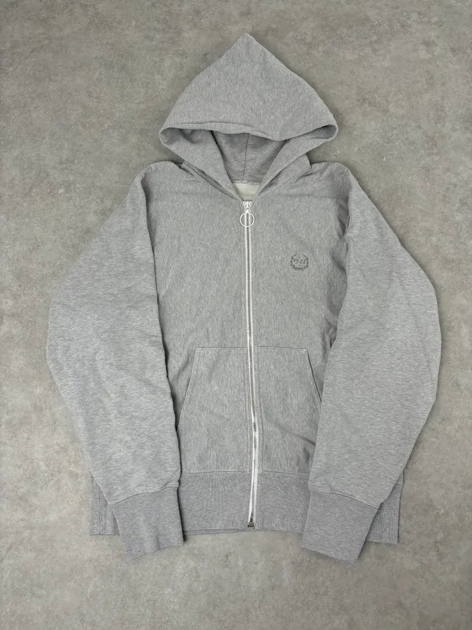 SS2023 Maison Margiela Grey Signature Zip-up Hoodie yKusDrw 0