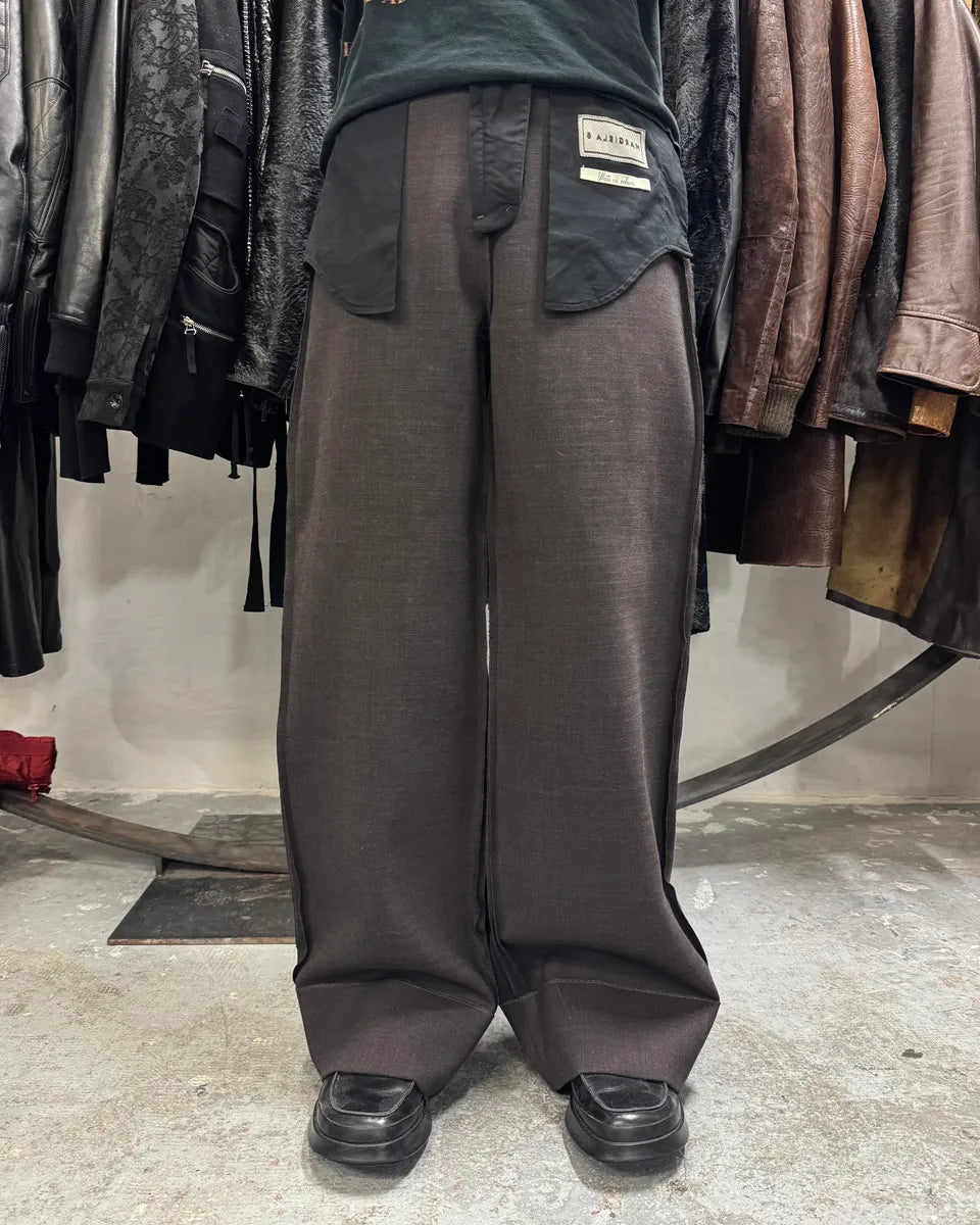 SS2023 Maison Margiela MM6 Reversed Effect Black Cozy Pants (S) 1