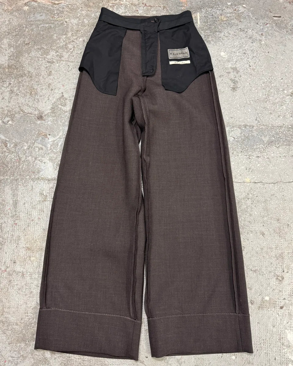 SS2023 Maison Margiela MM6 Reversed Effect Black Cozy Pants (S) 0
