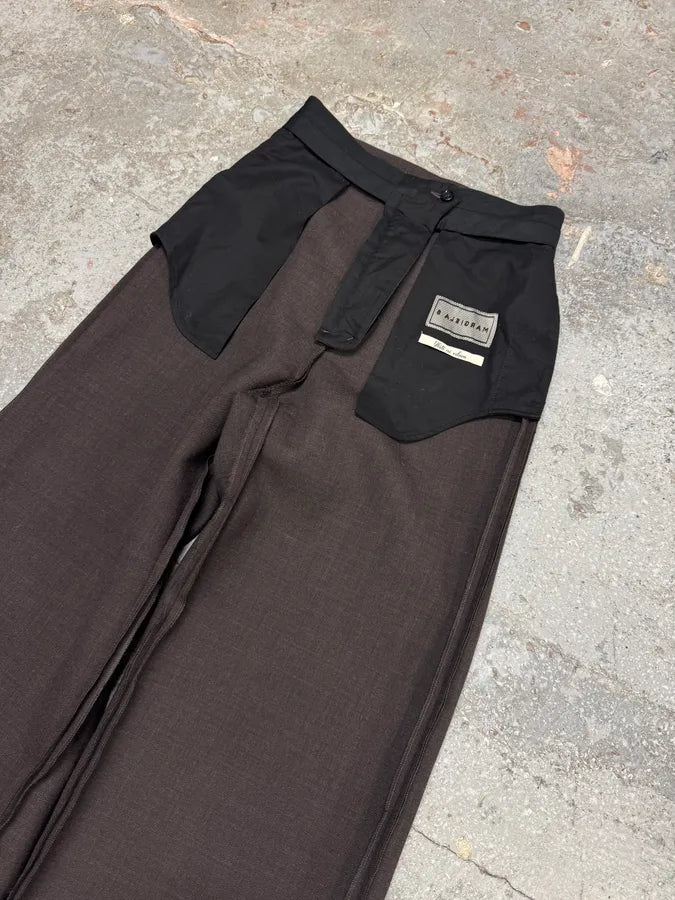 SS2023 Maison Margiela MM6 Reversed Effect Black Cozy Pants (S) 5