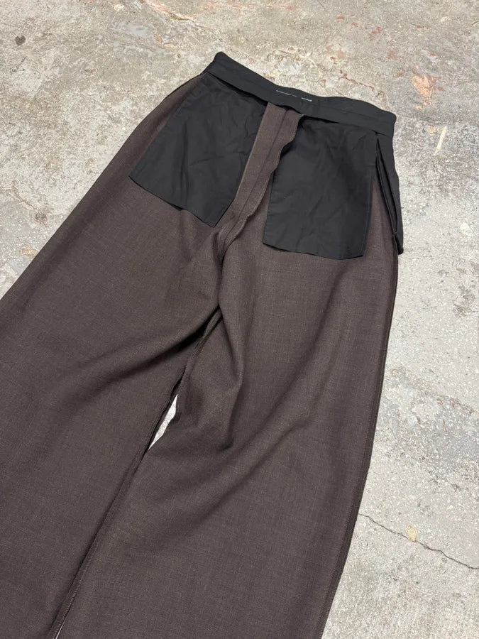 SS2023 Maison Margiela MM6 Reversed Effect Black Cozy Pants (S) 2