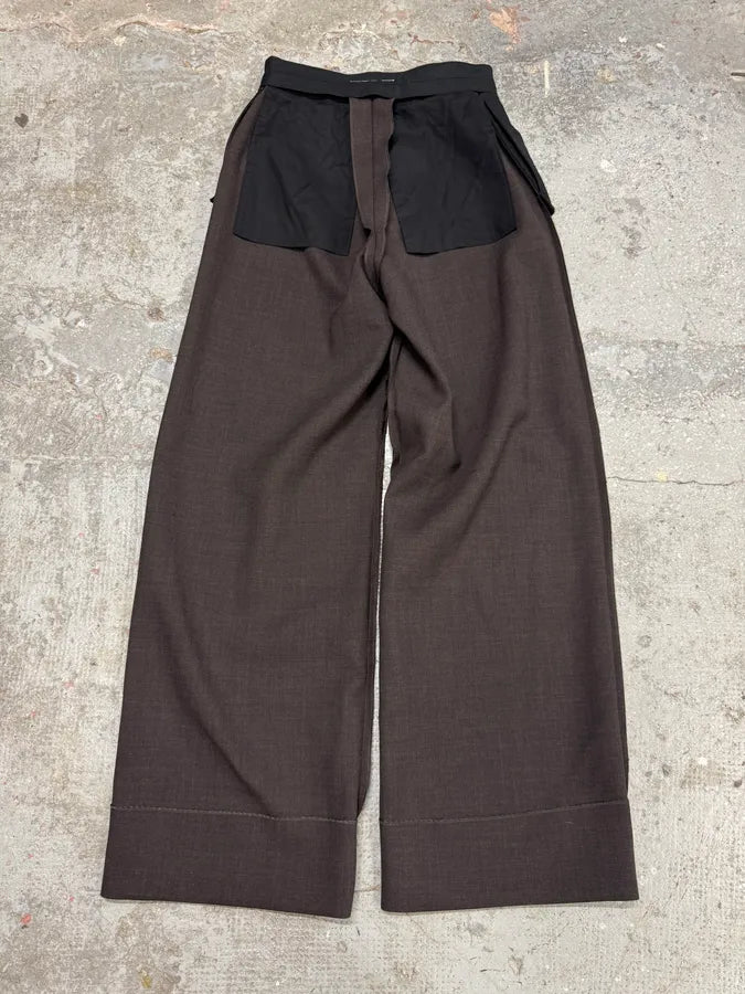 SS2023 Maison Margiela MM6 Reversed Effect Black Cozy Pants (S) 3