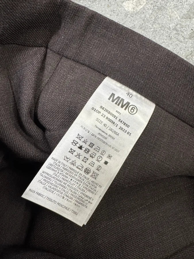 SS2023 Maison Margiela MM6 Reversed Effect Black Cozy Pants (S) 9