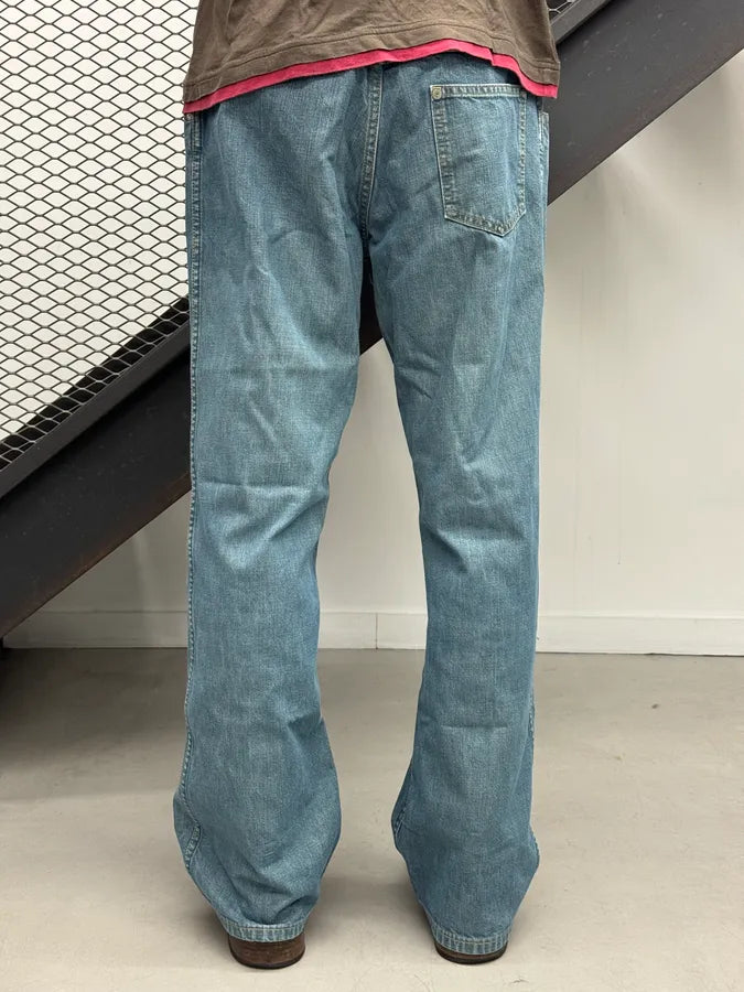 SS2023 Maison Martin Margiela Light Blue Faded Large Denim Jeans CypKXdE 1