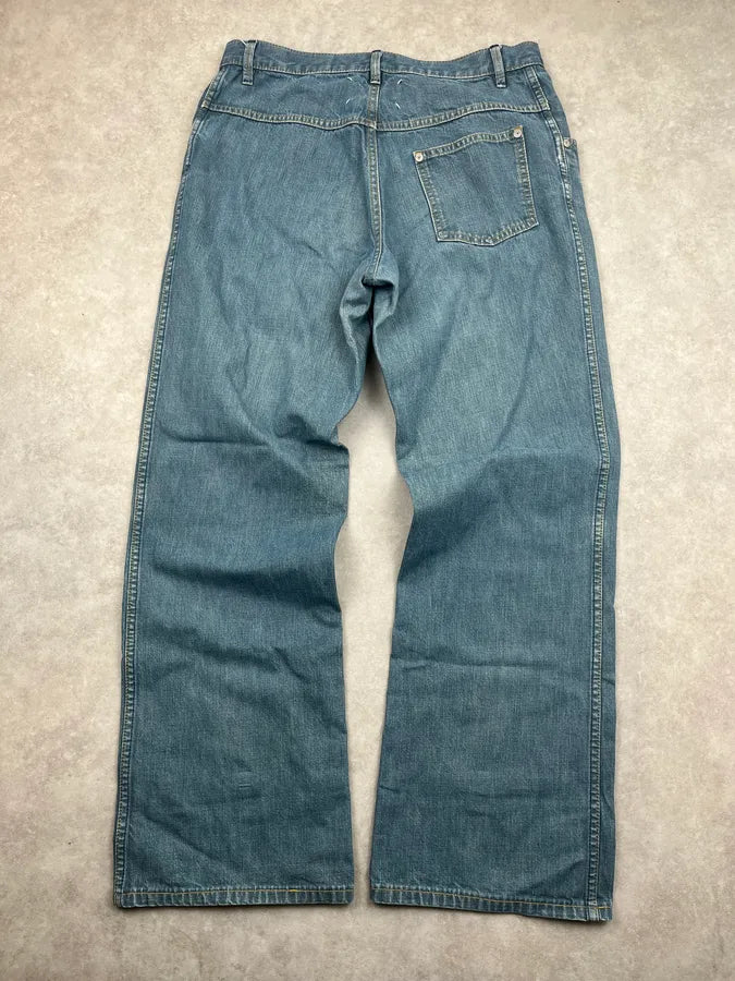 SS2023 Maison Martin Margiela Light Blue Faded Large Denim Jeans CypKXdE 3