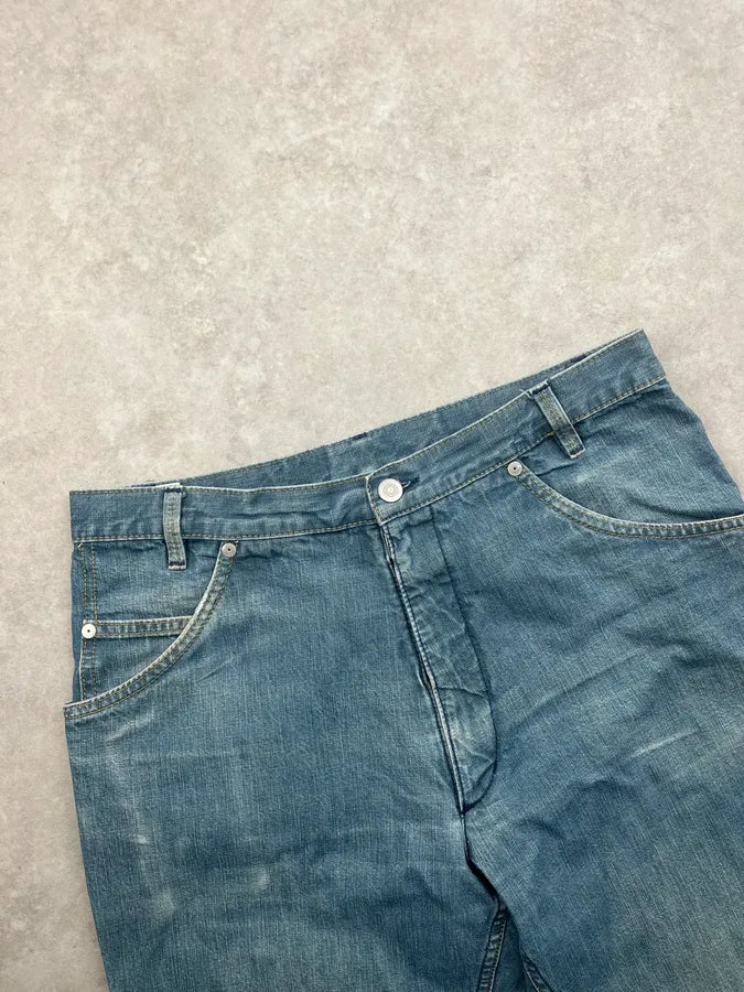SS2023 Maison Martin Margiela Light Blue Faded Large Denim Jeans CypKXdE 6