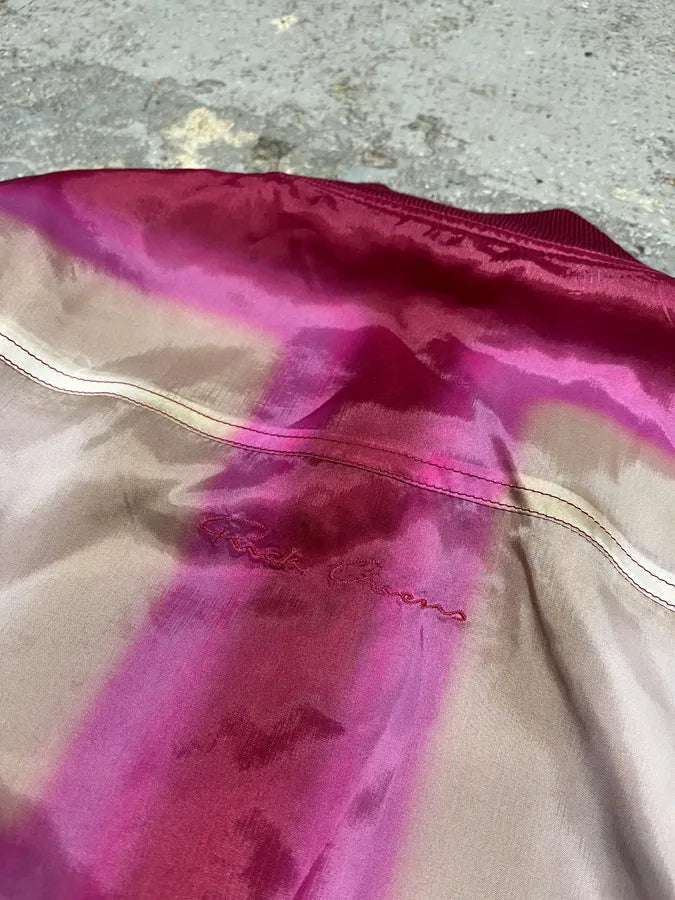 SS2023 Rick Owens Red Reversible Abstract Bomber Jacket XwiOOSD 11