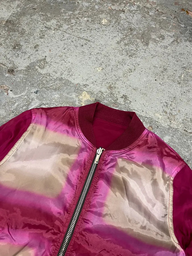 SS2023 Rick Owens Red Reversible Abstract Bomber Jacket XwiOOSD 9