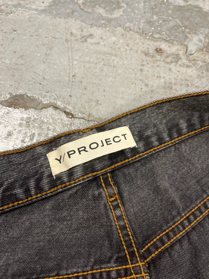 SS2023 Y/Project Cow-Boy Brut Grey Astro Denim Jeans lPdCkJA 11