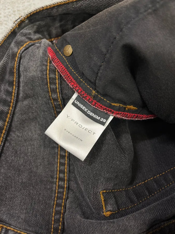 SS2023 Y/Project Cow-Boy Brut Grey Astro Denim Jeans lPdCkJA 12