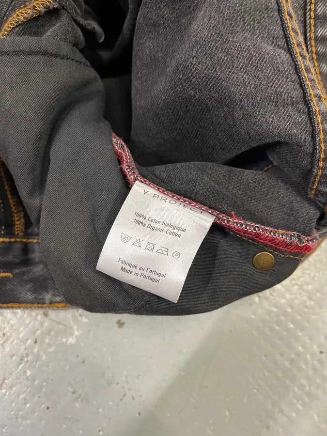 SS2023 Y/Project Cow-Boy Brut Grey Astro Denim Jeans lPdCkJA 13