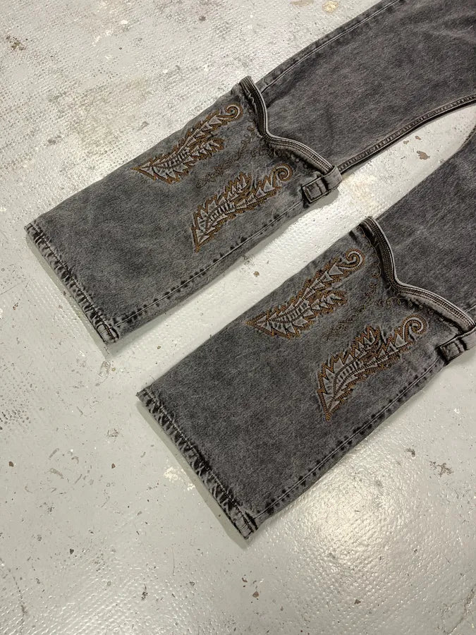 SS2023 Y/Project Cow-Boy Brut Grey Astro Denim Jeans lPdCkJA 6