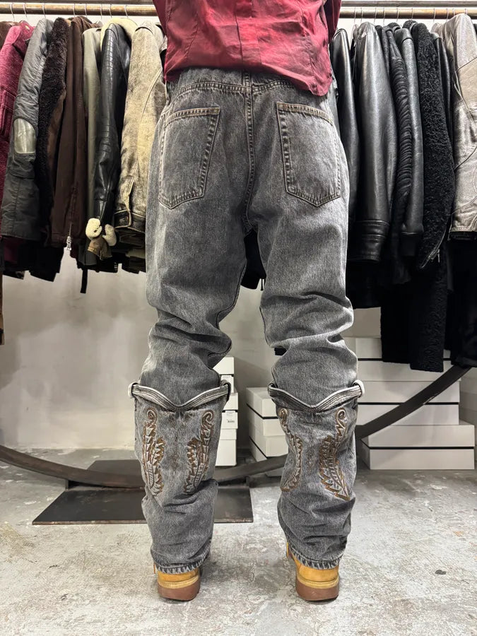 SS2023 Y/Project Cow-Boy Brut Grey Astro Denim Jeans nKPEdvg 1