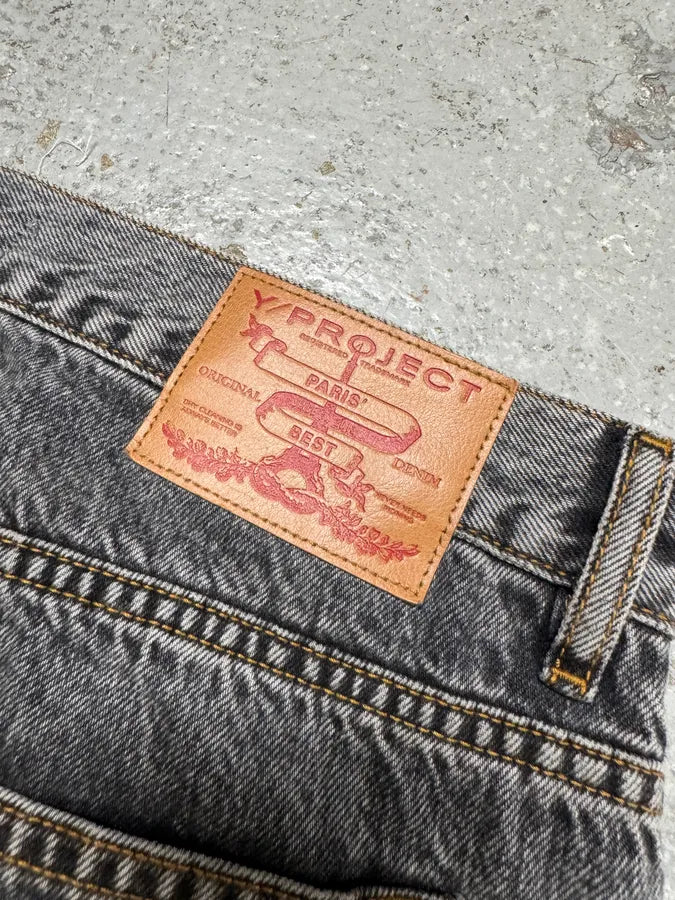 SS2023 Y/Project Cow-Boy Brut Grey Astro Denim Jeans nKPEdvg 11