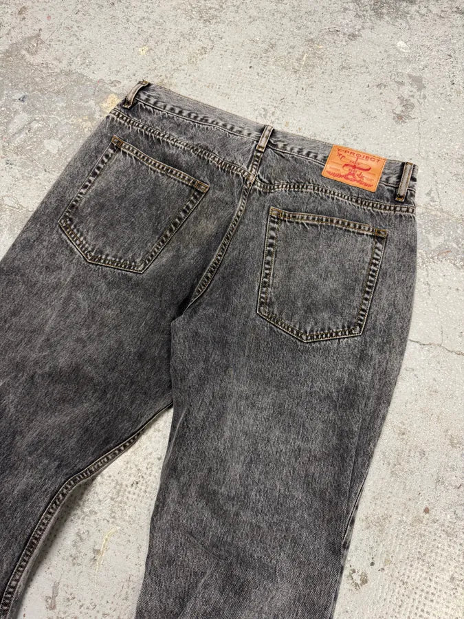 SS2023 Y/Project Cow-Boy Brut Grey Astro Denim Jeans nKPEdvg 7