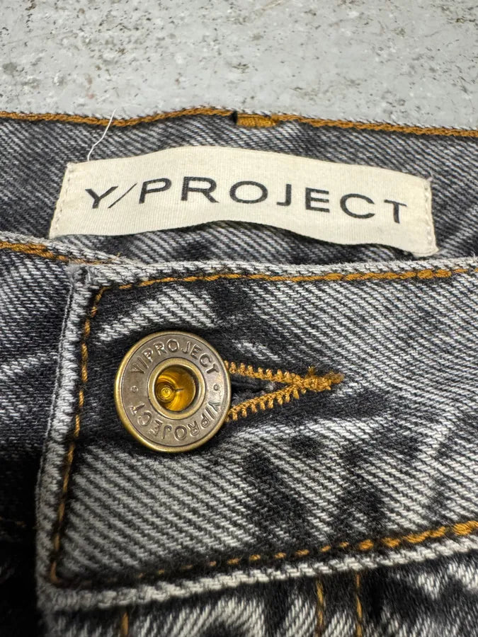 SS2023 Y/Project Cow-Boy Brut Grey Astro Denim Jeans nKPEdvg 8